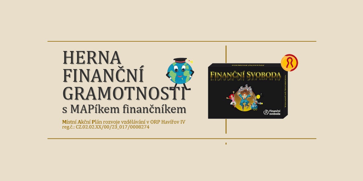 Banner k aktivitě Herna finanční gramotnosti