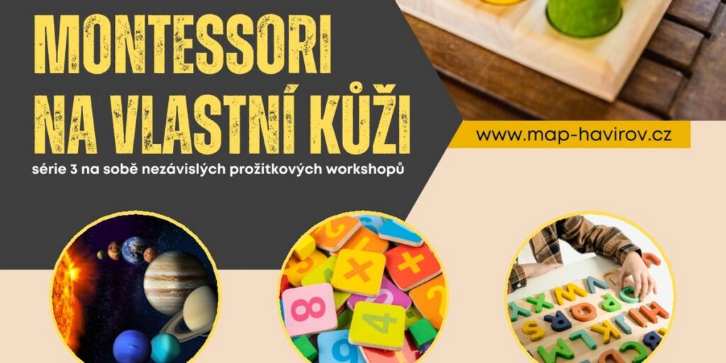 Pozvánka na aktivitu Montessori na vlastní kůži
