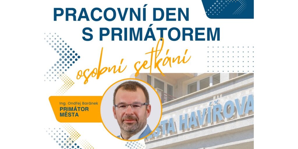 Banner k aktivitě Pracovní den s primátorem, 2025