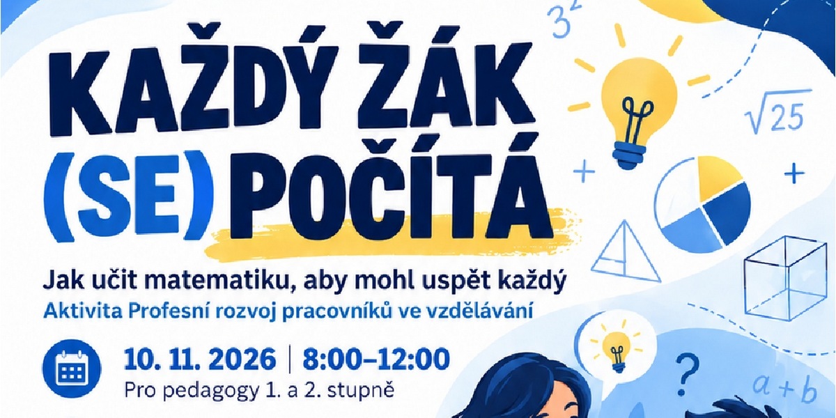 Pozvánka k aktivitě Každý žák se počítá