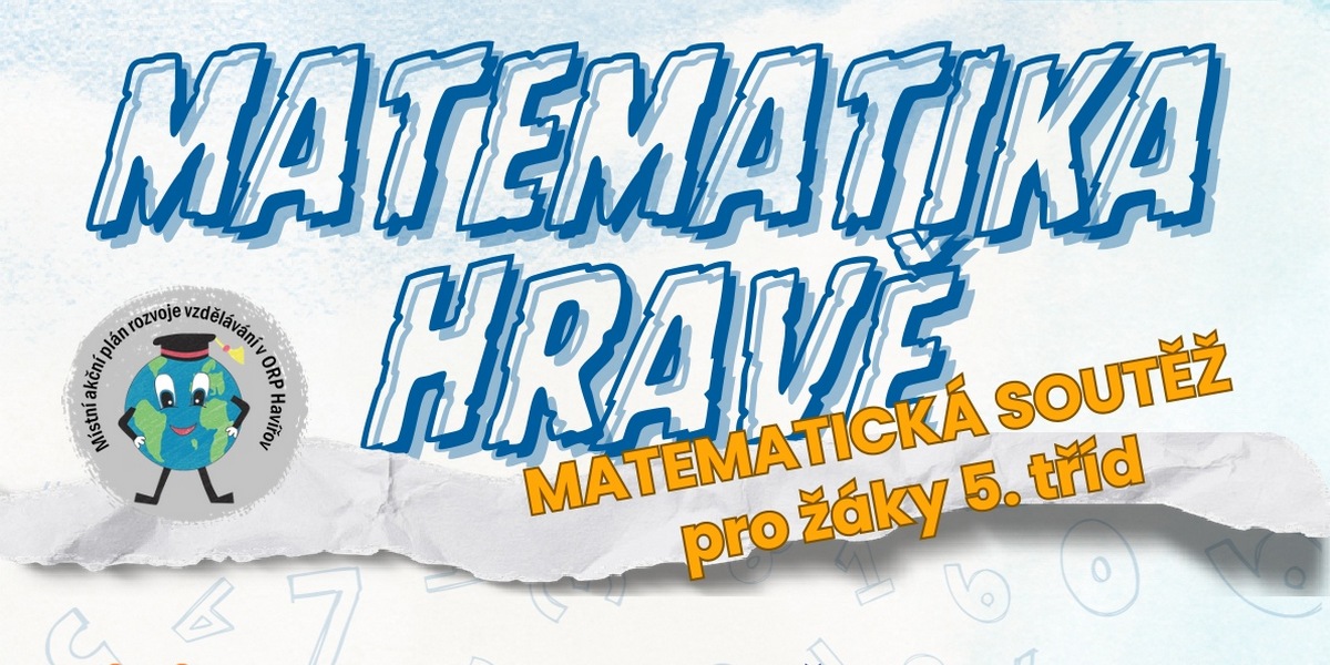 Banner k aktivitě Matematika hravě 2025