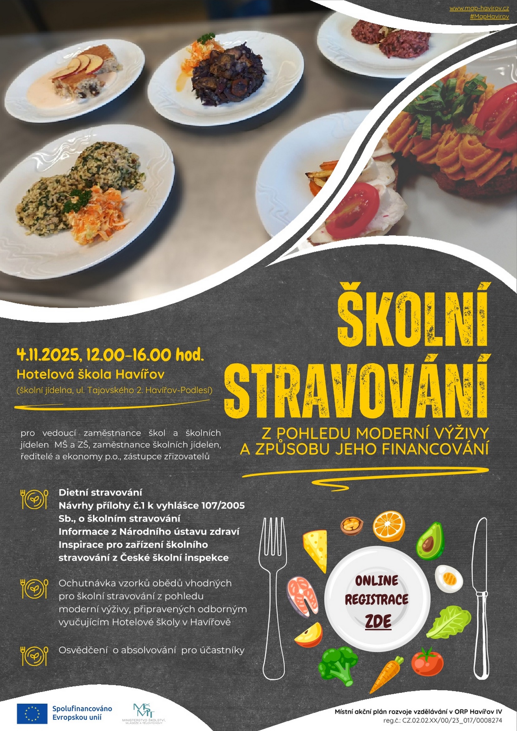 Pozvánka na aktivitu Školní stravování